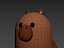 3D Capybara Character model
