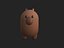 3D Capybara Character model