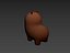 3D Capybara Character model
