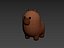 3D Capybara Character model