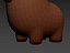 3D Capybara Character model