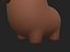 3D Capybara Character model