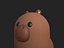 3D Capybara Character model