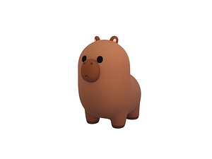 3D Capybara Character model