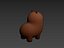 3D Capybara Character model