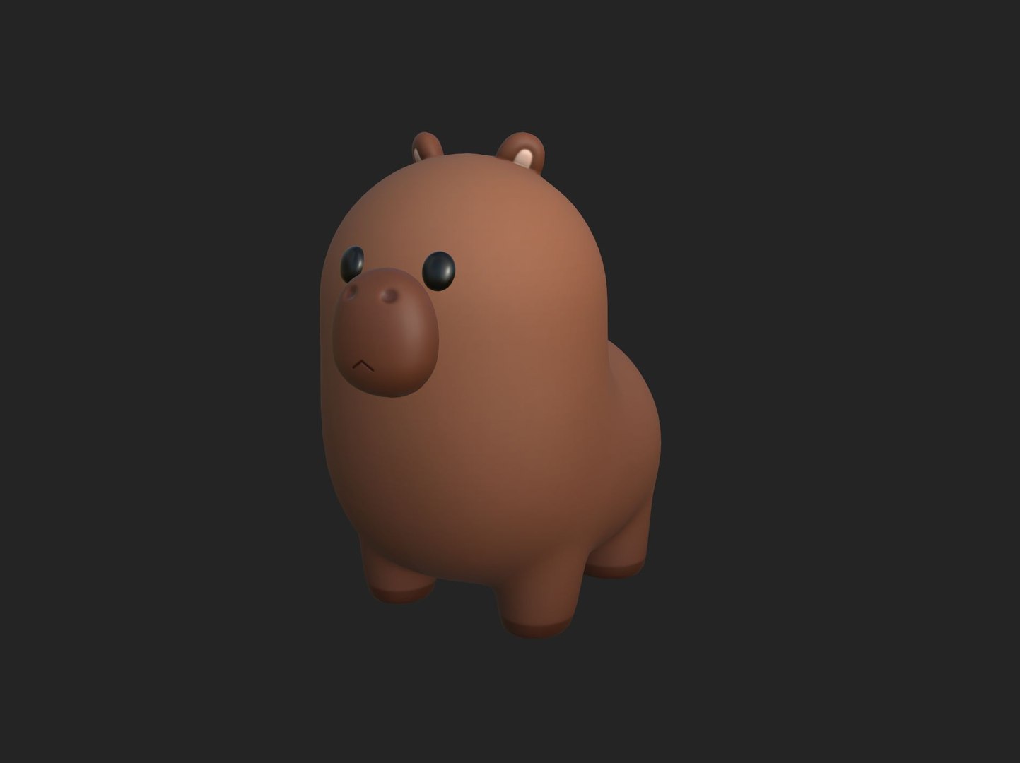 3D Capybara Character model https://p.turbosquid.com/ts-thumb/wk/q6BZte/u1/xx_101214x/jpg/1734081993/1920x1080/fit_q87/23cb1e924d2ffad6fbcb008978eee686609e0966/xx_101214x.jpg
