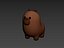 3D Capybara Character model