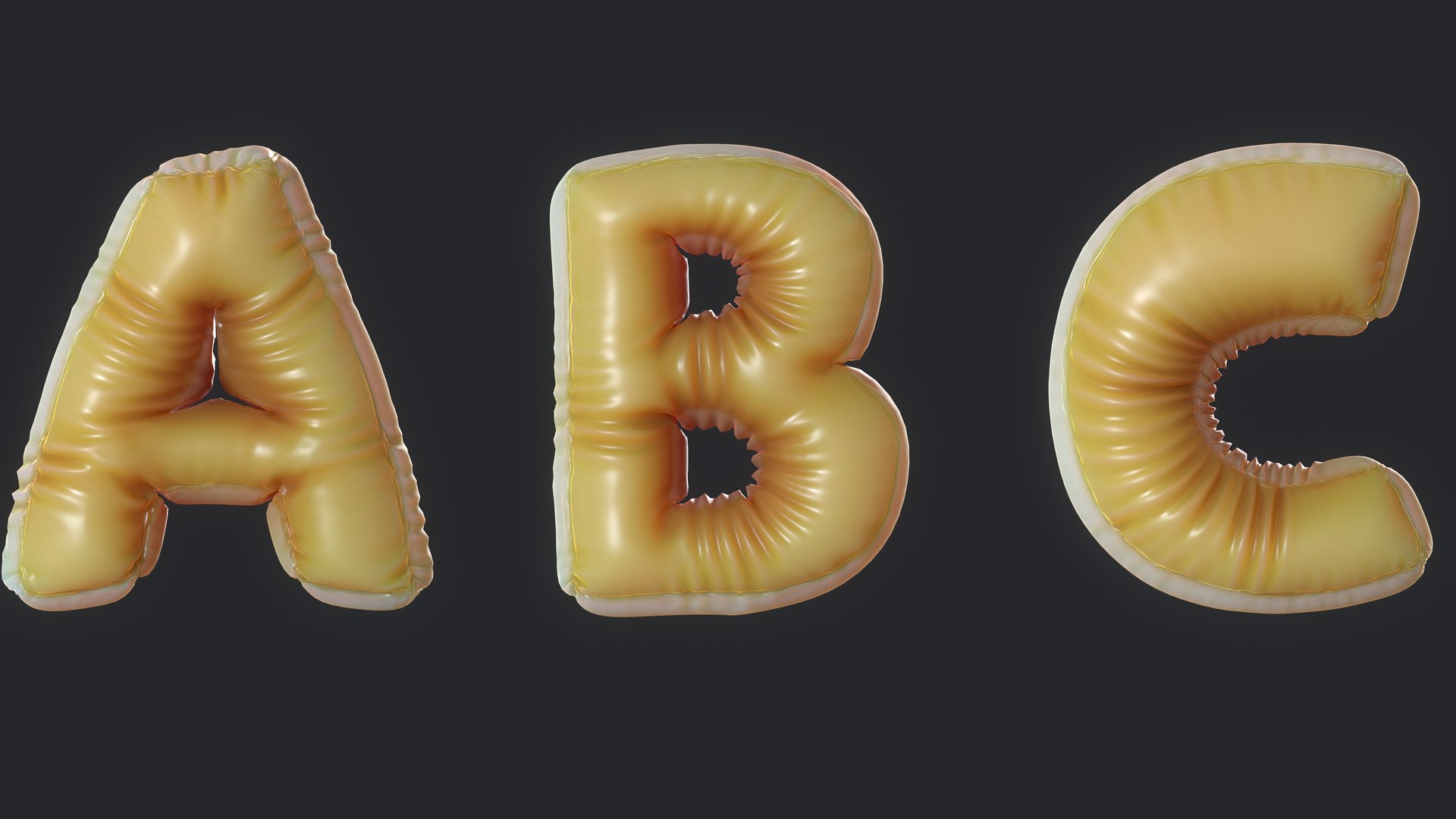 Balloon letter 3D - TurboSquid 1681055