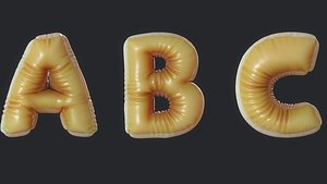 balloon letter 3D