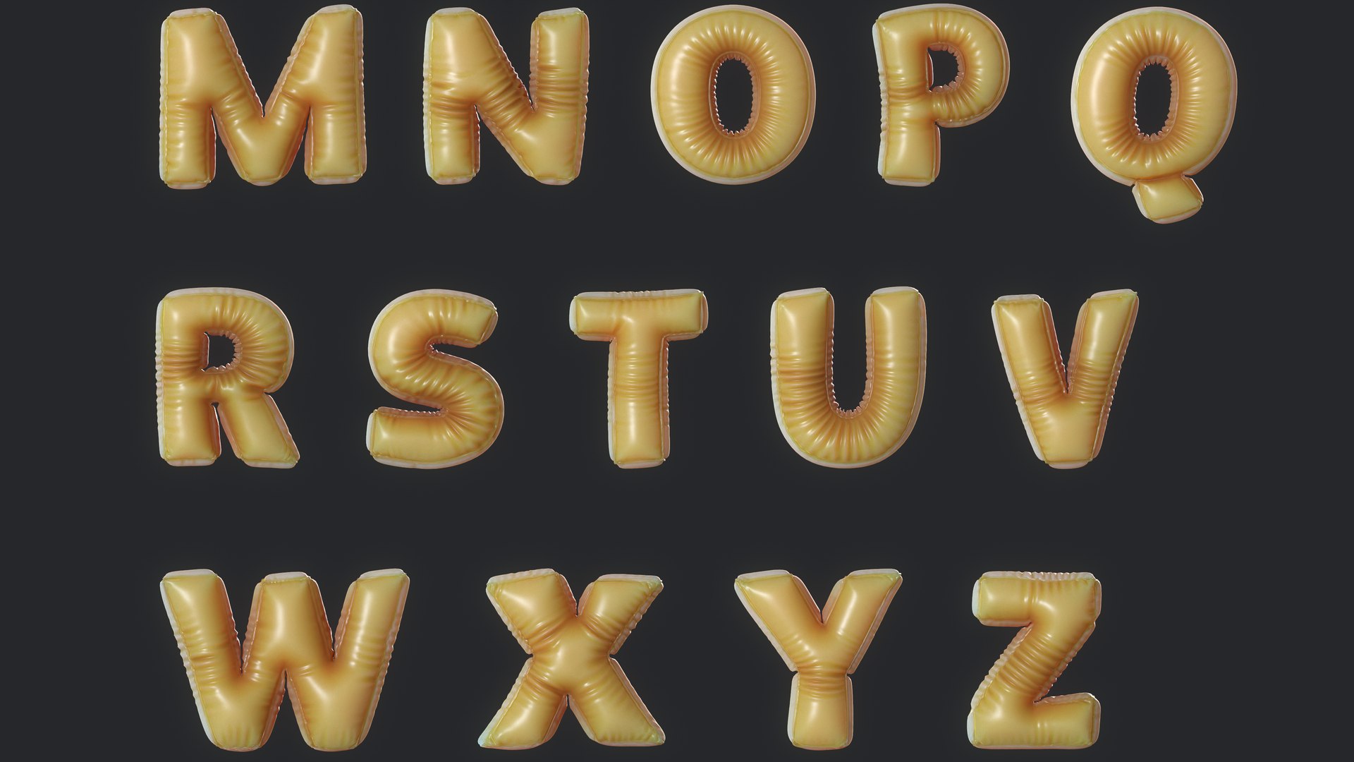 Balloon Letter 3D - TurboSquid 1681055