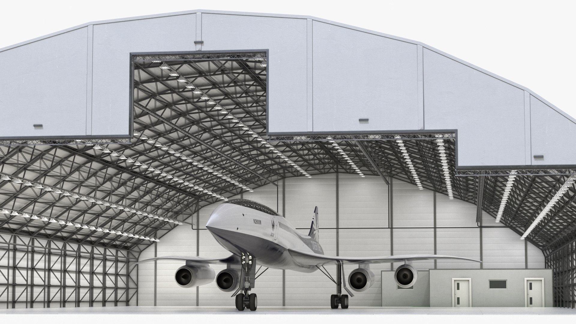 3D Overture Supersonic Jet Aircraft in Hangar https://p.turbosquid.com/ts-thumb/wk/yK7EOM/at/overturesupersonicjetaircraftinhangar3dsmodel013/jpg/1723855902/1920x1080/fit_q87/c5109a88804b485c2f3d2e00817399e2f97dced4/overturesupersonicjetaircraftinhangar3dsmodel013.jpg
