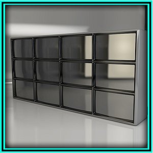tv wall 3d model
