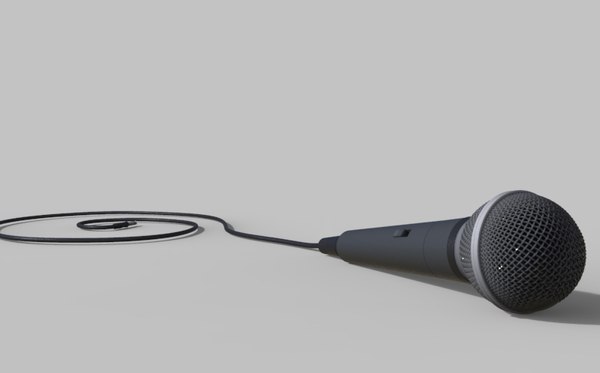 Microphone cable 3D - TurboSquid 1192950