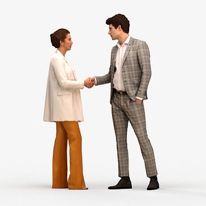 00508LiamBeatrice001 - Adult Caucasian professional talking in office wearing transitional seasonal