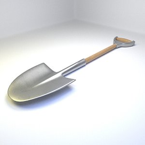 shovel renders blender 3d model
