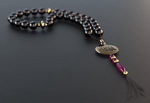 3d islamic rosary model
