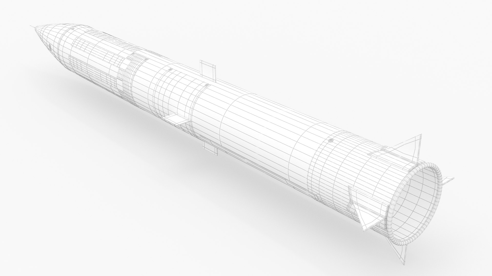 3D MGM-31 Pershing 1 Solid-Fueled Ballistic Missile - TurboSquid 2122591