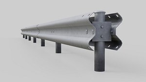 3D road safety barrier 2a