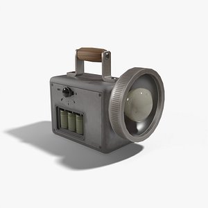 3D Vintage Flashlight