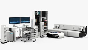 Modern futuristic room