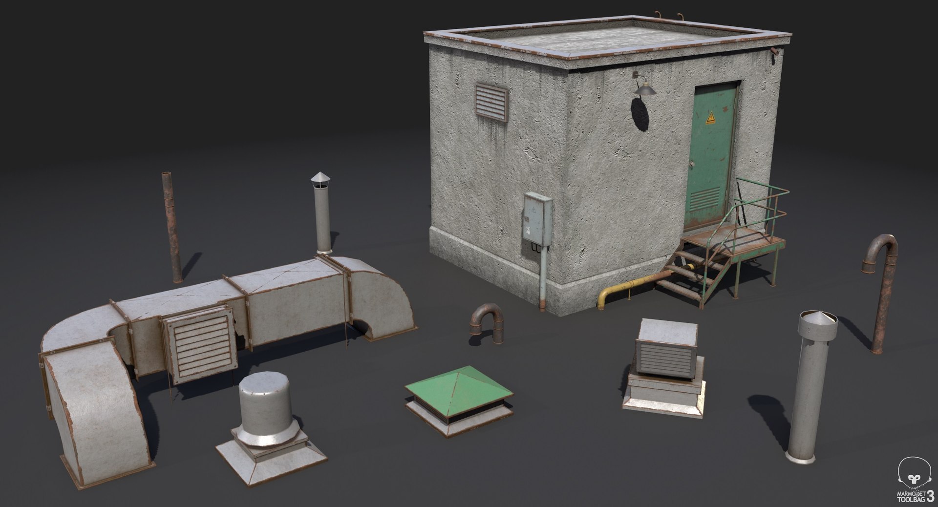 3D Model Rooftop Pbr - TurboSquid 1428426