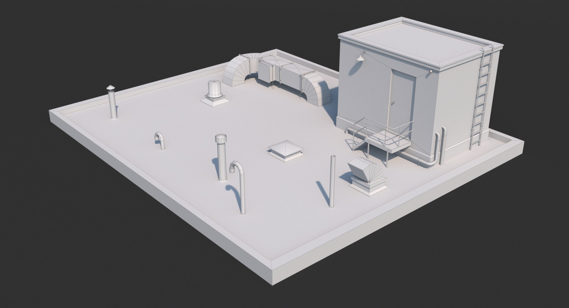 3D Model Rooftop Pbr - TurboSquid 1428426