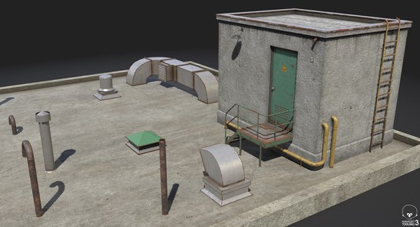 3D model rooftop pbr - TurboSquid 1428426