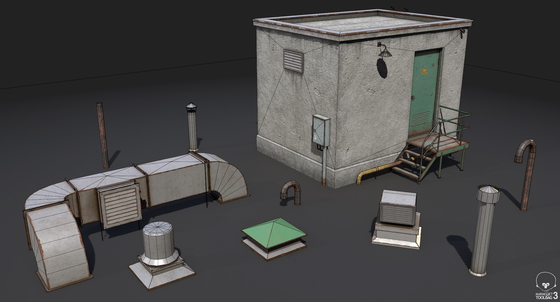 3D Model Rooftop Pbr - TurboSquid 1428426