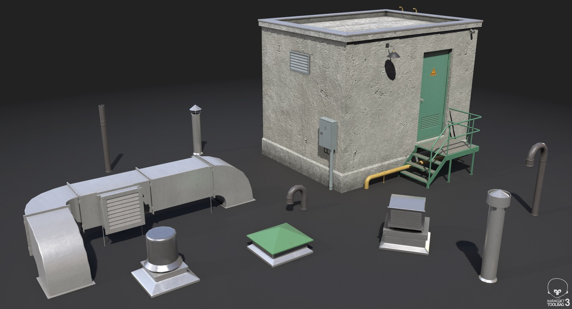 3D Model Rooftop Pbr - TurboSquid 1428426