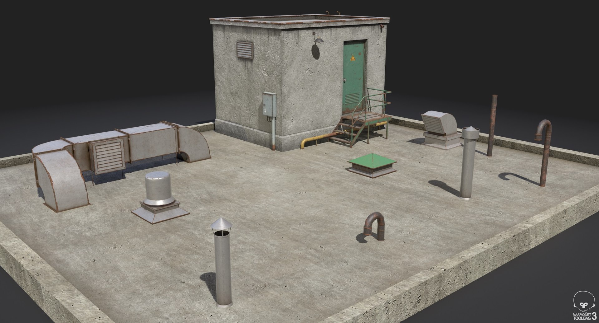 3D Model Rooftop Pbr - TurboSquid 1428426