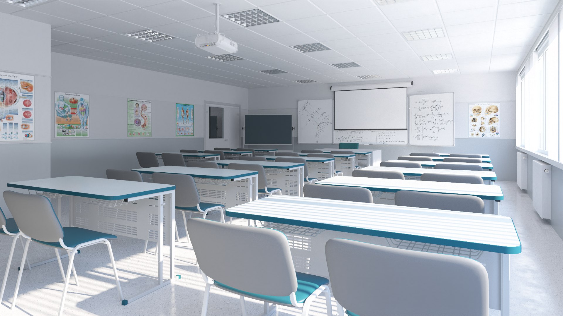 Classroom 8 3D Model - TurboSquid 2009801