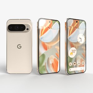 3D Google Pixel 9 Pro Porcelain model