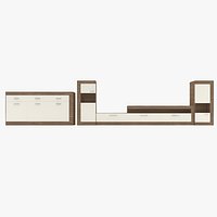 Low Poly Modern TV  stand and Furniture