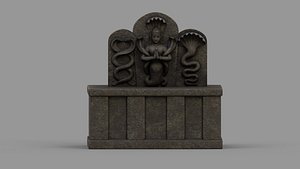god naga statue 3D model