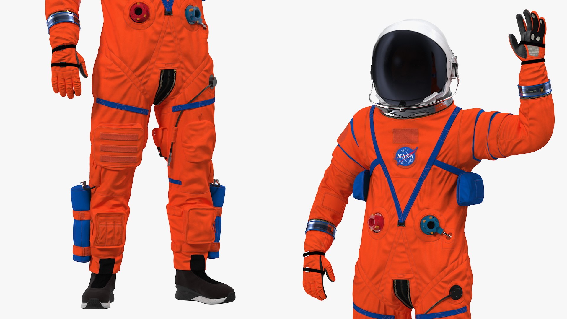 Astronaut aces spacesuit greetings model - TurboSquid 1576090