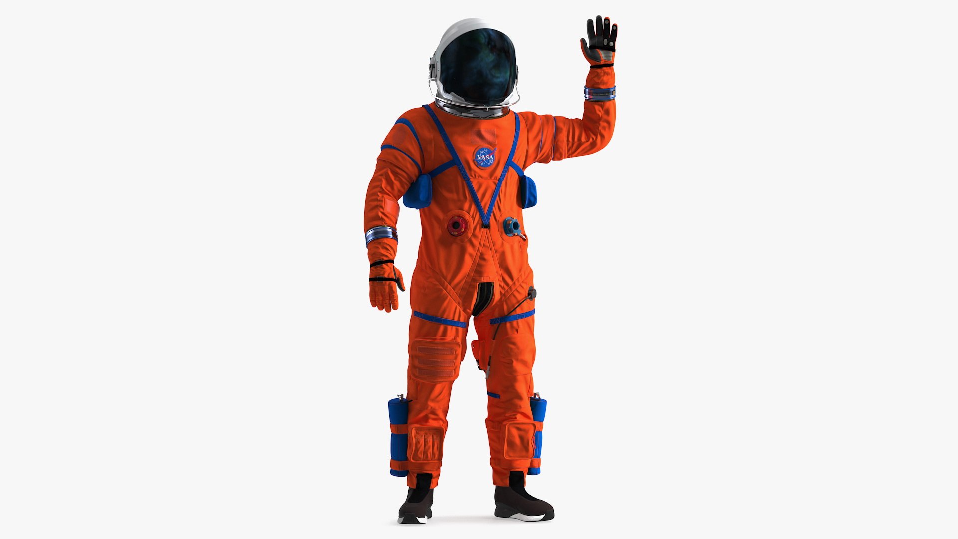 Astronaut in ACES Spacesuit Greetings Pose 3D model preview