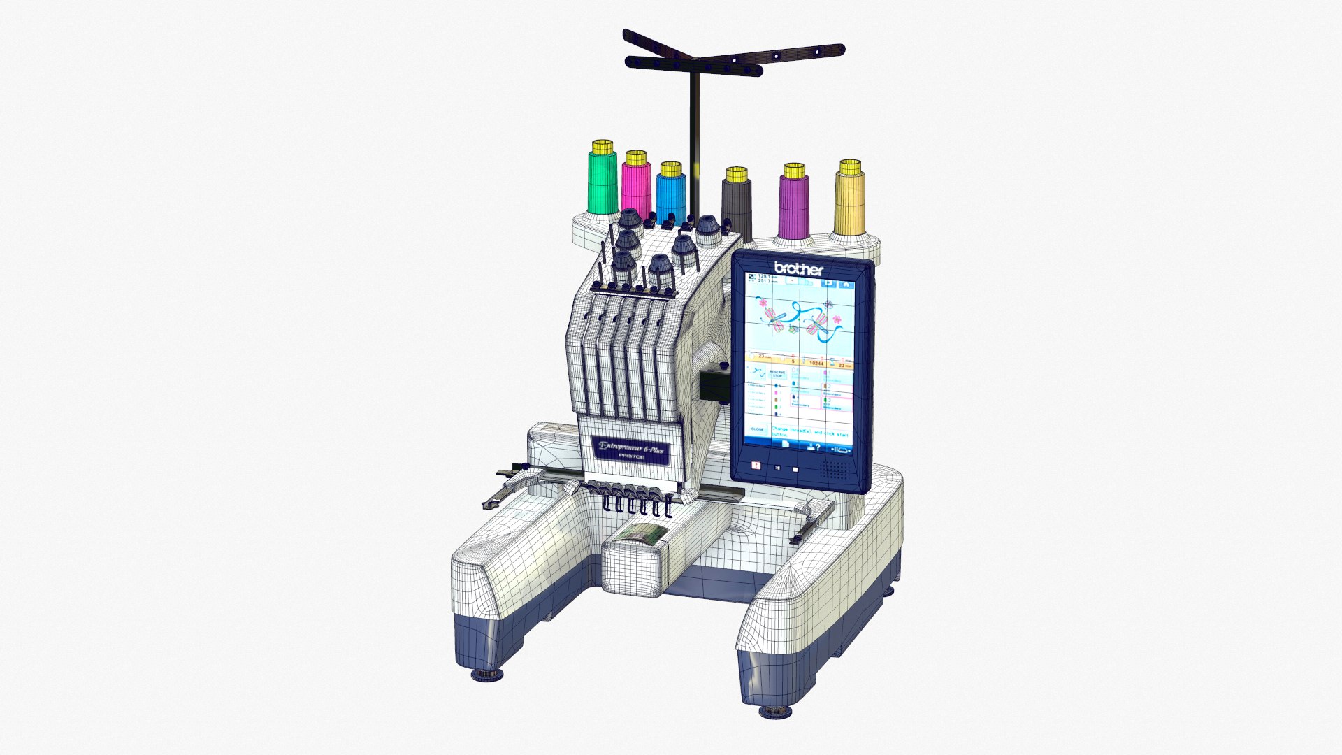 Sewing machine embroidery pr670e 3D - TurboSquid 1358649