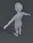 Boy Kid Child Body Base Mesh 3D Модель