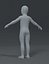 Boy Kid Child Body Base Mesh 3D Модель