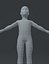 Boy Kid Child Body Base Mesh 3D Модель