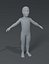 Boy Kid Child Body Base Mesh 3D Модель