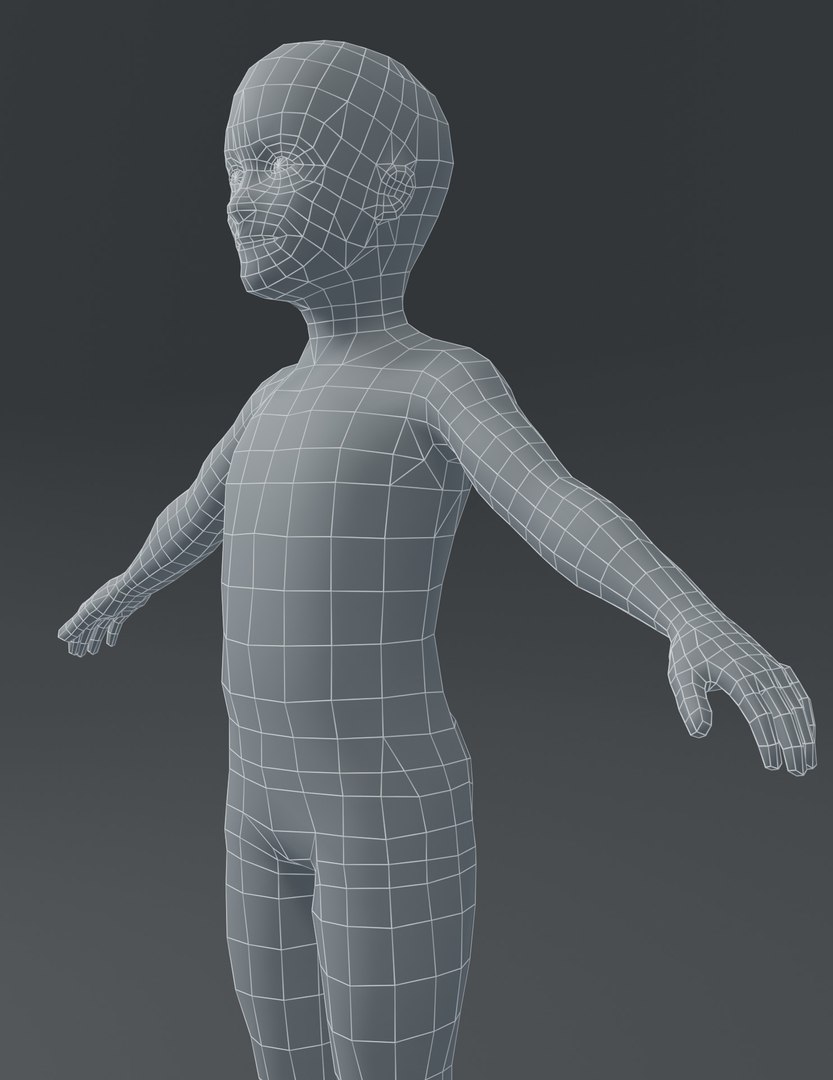 Boy Kid Child Body Model - TurboSquid 1528661