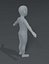 Boy Kid Child Body Base Mesh 3D Модель