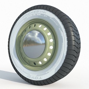 3D Wheel Rim Tire 12 model