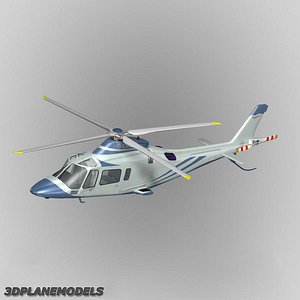 agusta a-109e private livery 3d model