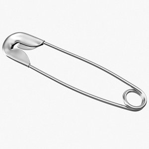 3D model safety pin