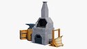 Stylized Forge Blacksmith Furnace