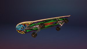 3D Skateboard model