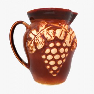 Ethnic clay pot 02 3D model 3D model