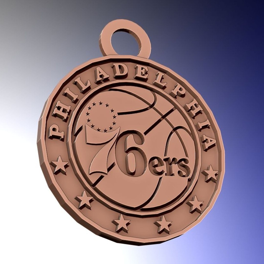 3D Philadelphia 76Ers Logo Printable And Renderable - TurboSquid 2222804